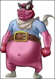 Comment se nomme l'hippopotame sur l'image ?