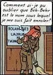 Tintin se retrouve enrl contre son gr dans une arme.