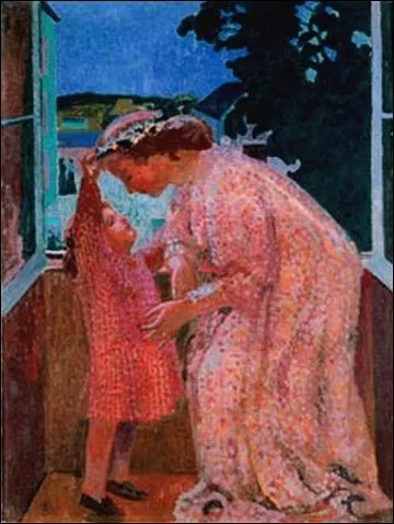 Maurice Denis a mis en valeur et en relation troite une mre et sa fille dans ce tableau utilisant le rose  foison, intitul ?