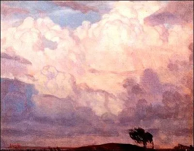 La grce des nuages d'un ciel rose pour cette peinture de 1906 de ?
