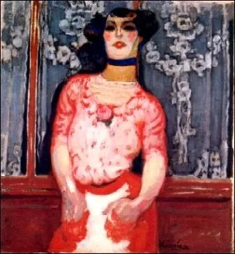 Le vtement rose vif rajoute  la gouaille et  l'insolence du personnage, pour ce tableau titr La fille de Gallien, oeuvre de ?