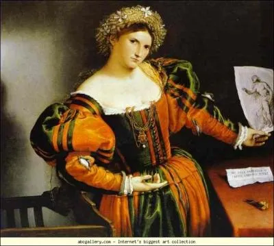 Dame avec un dessin de la mort de Lucrce - 1533