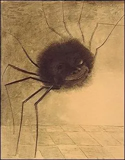 Et voici la fameuse, et tonnante, araigne souriante, de l'artiste ?