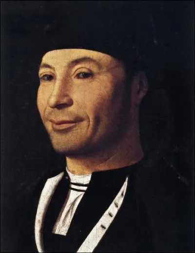 Ceci est le Portrait de l'homme qui rit peint par Antonio de la Messina. Qu'aurait de particulier ce portrait ?