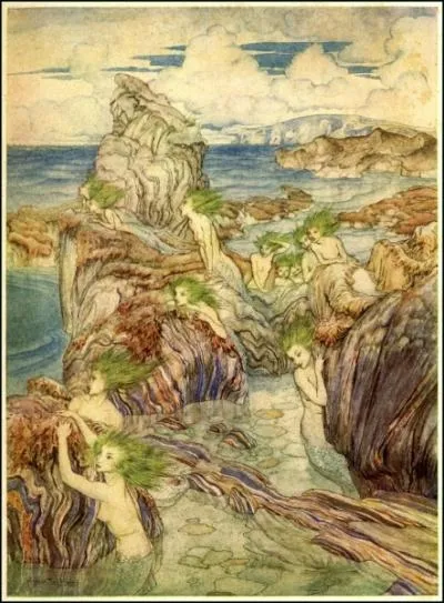  Les cheveux verts de la mer  est un belle illustration de sirnes du clbre illustrateur de contes et livres qu'est... ?