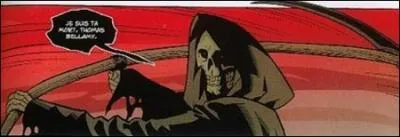 Mon pre est le chef de l'entreprise de la mort. Mes amis sont Pandora, Stigmartha, Smith et Weston. Gary Whitta me dit quoi faire et Ted Naifeh m'a donn mon look. Trouvez mon nom.