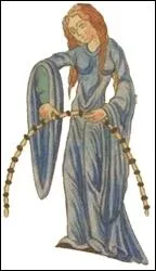 Dans cette allgorie de l'arithmtique, nous avons une corde  treize noeuds utilise par les btisseurs du Moyen ge. Combien y a-t-il d'intervalles ?