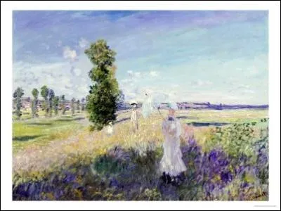 Cette femme  l'ombrelle est l'oeuvre d'un artiste li  l'impressionnisme : Monet. Quel est le nom du tableau ?