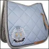 Que met-on sur le dos d'un cheval ?