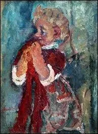 Qui a peint  L'enfant  l'charpe rouge  ?