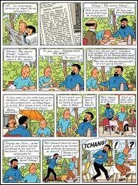 De quelle BD Tintin cette planche est-elle tire ?