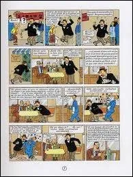 De quelle BD Tintin cette planche est-elle tire ?