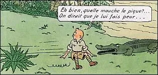 Comment Tintin va-t-il tuer cet animal ?