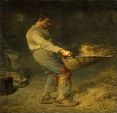 Quelle scne nous est dpeinte sur ce tableau par Jean-Franois Millet ?
