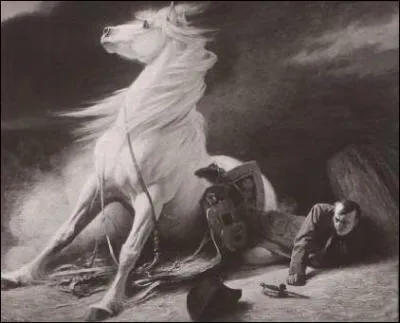  Elle se releva : mais un jour de bataille, Ne pouvant plus mordre ses freins, Mourante, elle tomba sur un lit de mitraille Et du coup te cassa les reins . De qui parle cette allgorie ?