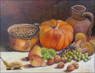 Fleurs et fruits sautent souvent du jardin dans le vase, du jardin  l'assiette, reprsentent une inpuisable source d'inspiration pour les artistes. Quel membre de la tribu des Cucurbitaceae est-ce ?