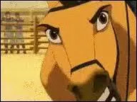 Pendant le corral, un soldat traite Spirit ...