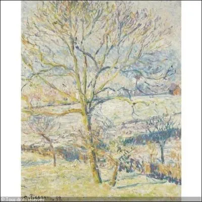 Qui a peint Le grand noyer gele blanche ?