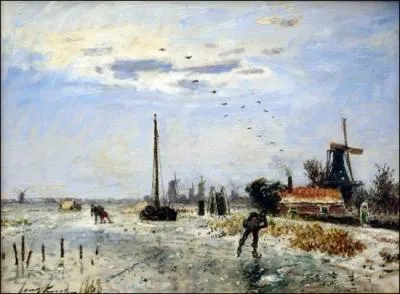 Qui a peint Patineurs aux environs de Rotterdam ?