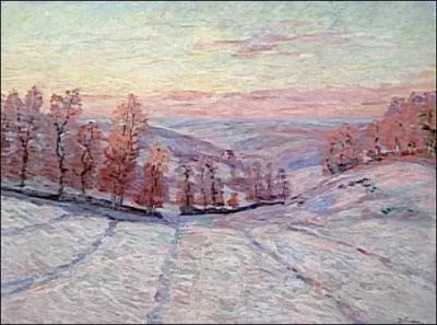 Qui a peint Crozant, gele blanche ?