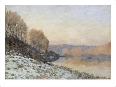 Qui a peint La neige  Port Marly gele blanche ?