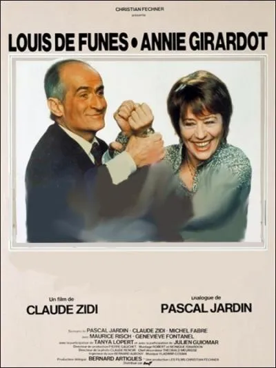 Film franais ralis par Claude Zidi en 1978, avec Louis de Funs, Annie Girardot, Maurice Risch, Julien Guiomar ... .