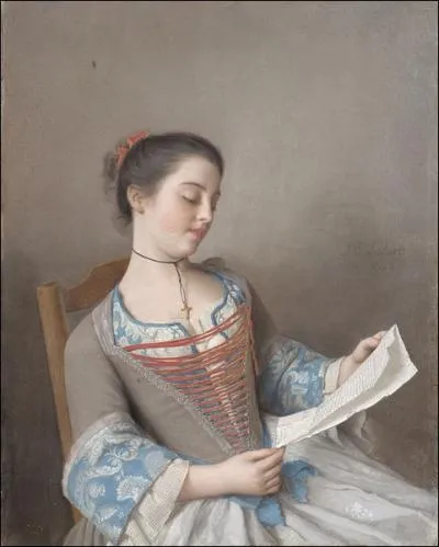 La belle liseuse, Marianne Lavergne de Lion, 1746