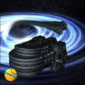 Quel est le nom du vaisseau de la guilde des explorateurs, le seul  pouvoir passer dans un trou noir ?