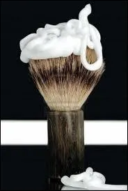 Avant l'usage de la  mousse   raser, qu'utilisait-on ?