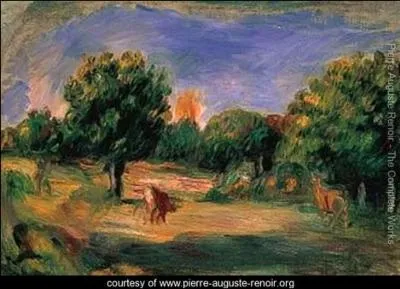Qui a peint Paysage avec vaches à la lisière du bois ?