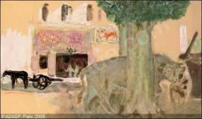 Qui a peint Vache derrière un arbre ?