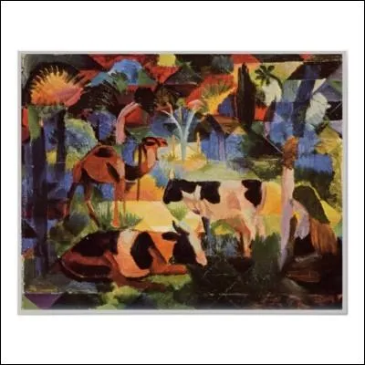 Qui a peint Paysage avec vache et un chameau ?