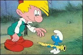 Dans quelle histoire de la srie  Johan et Pirlouit  les petits lutins bleus ont-ils fait leur apparition en 1958 ?