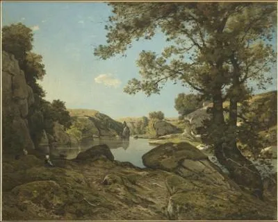 Qui a peint  Le saut-du-loup, vue prise dans l'Allier  ?