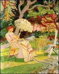 Qui a peint  Liseuse au jardin  ?