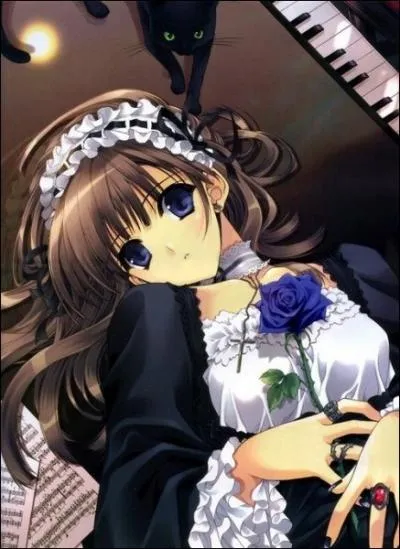 Que tient-elle dans sa main ?