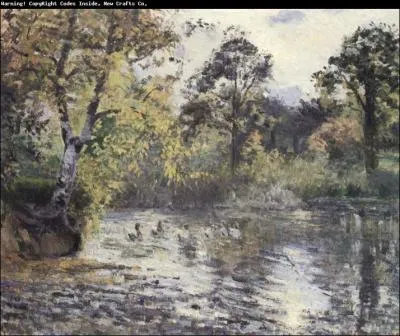 Est-ce Pissaro qui a peint  Etang de Montfoucault  ?