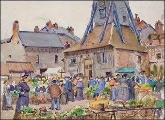 Est-ce Camille Pissarro qui a peint Place Sainte-Catherine  Honfleur ?