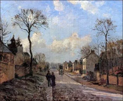 Est-ce Camille Pissarro qui a peint Route  Louveciennes ?