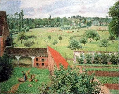 Est-ce Camille Pissarro qui a peint Vue de ma fentre  Eragny ?