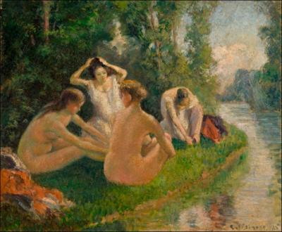 Est-ce Camille Pissarro qui a peint Les baigneuses ?
