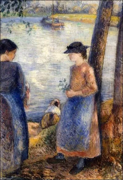 Est-ce Camille Pissarro qui a peint Au bord de l'eau ?