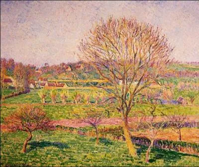 Est-ce Camille Pissarro qui a peint Le gros noyer  Eragny ?