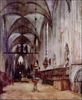 Chur de la vieille glise monastique  Berlin, 1838