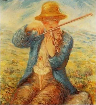 Qui a peint Le jeune violoniste et la danseuse ?