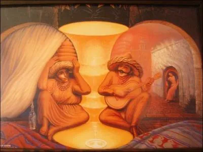 Encore une illusion d'optique pour cette toile du peintre mexicain :