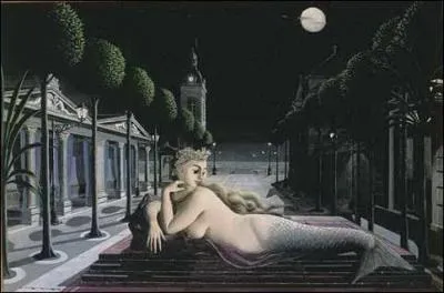 Une sirne au milieu de la voie ferre,  qui appartient cette toile surraliste ?