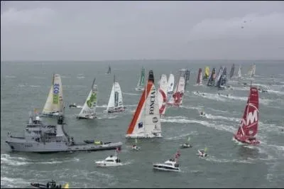 De quelle ville les concurrents du Vende Globe sont-ils partis ?