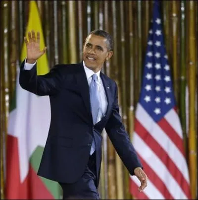 Dans quel pays asiatique le prsident Barack Obama est-il en visite, premire visite d'un prsident amricain en exercice dans ce pays ?