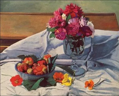 Fleurs et fraises, 1915